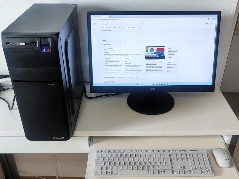 Set PC, AMD Ryzen 3, DDR 4(8GB), Monitor 24
