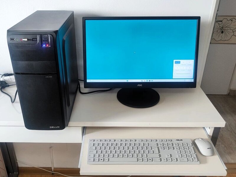 Set PC, AMD Ryzen 3, DDR 4(8GB), Monitor 24
