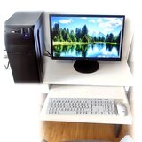 Set PC, AMD Ryzen 3, DDR 4(8GB), Monitor 24